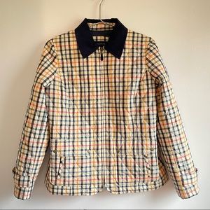 Talbot multi color plaid quilted jacket